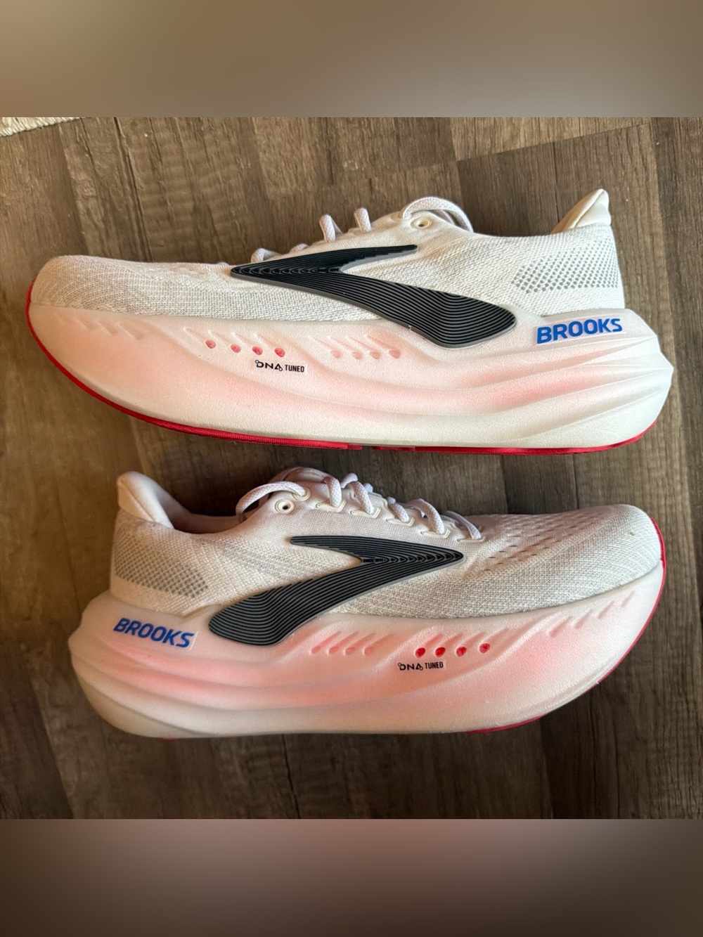 Brooks Glycerin Max 120436-1B-118 Sneakers Women's 10.5 White Black Running